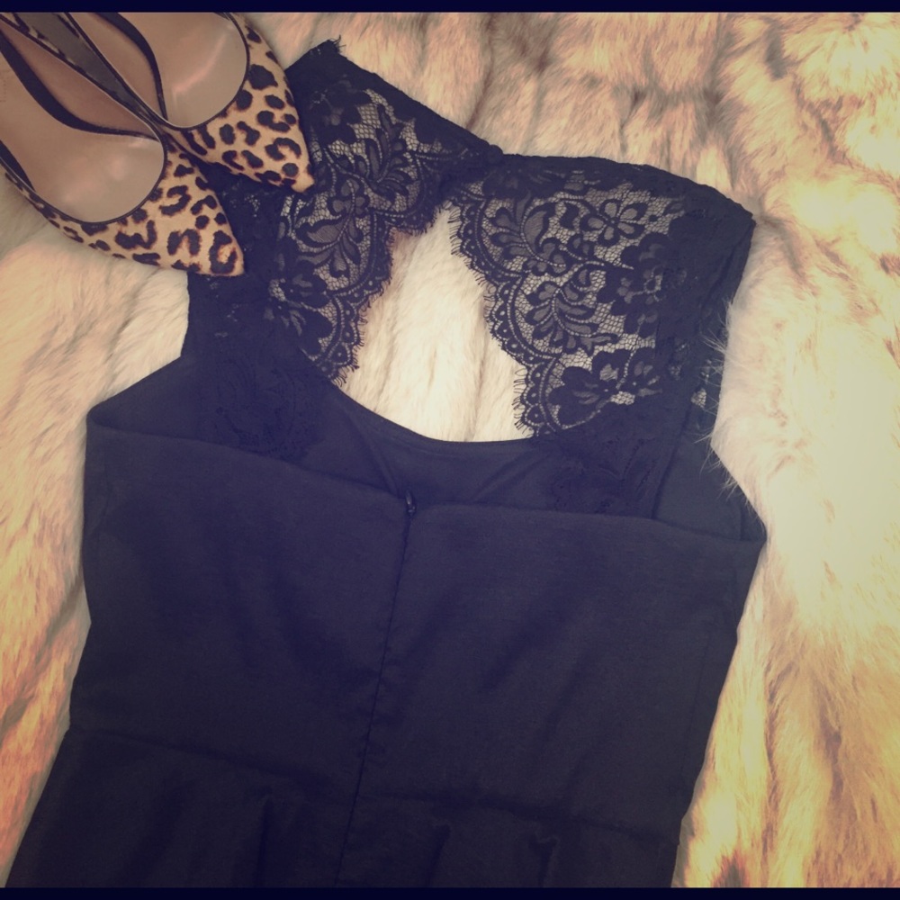 Black Peplum Dress