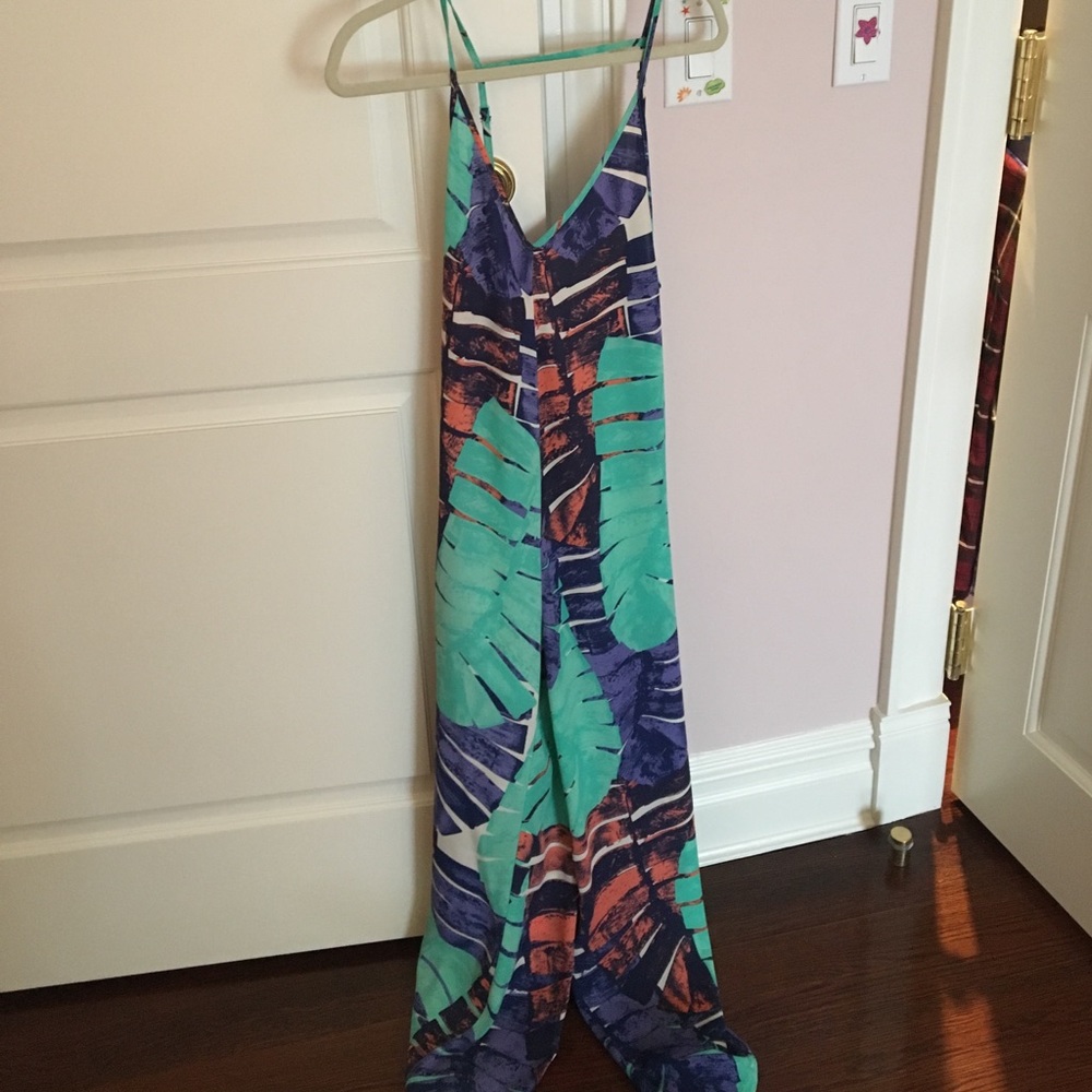 Vibrant jumpsuit. Amazing for spring/summer
