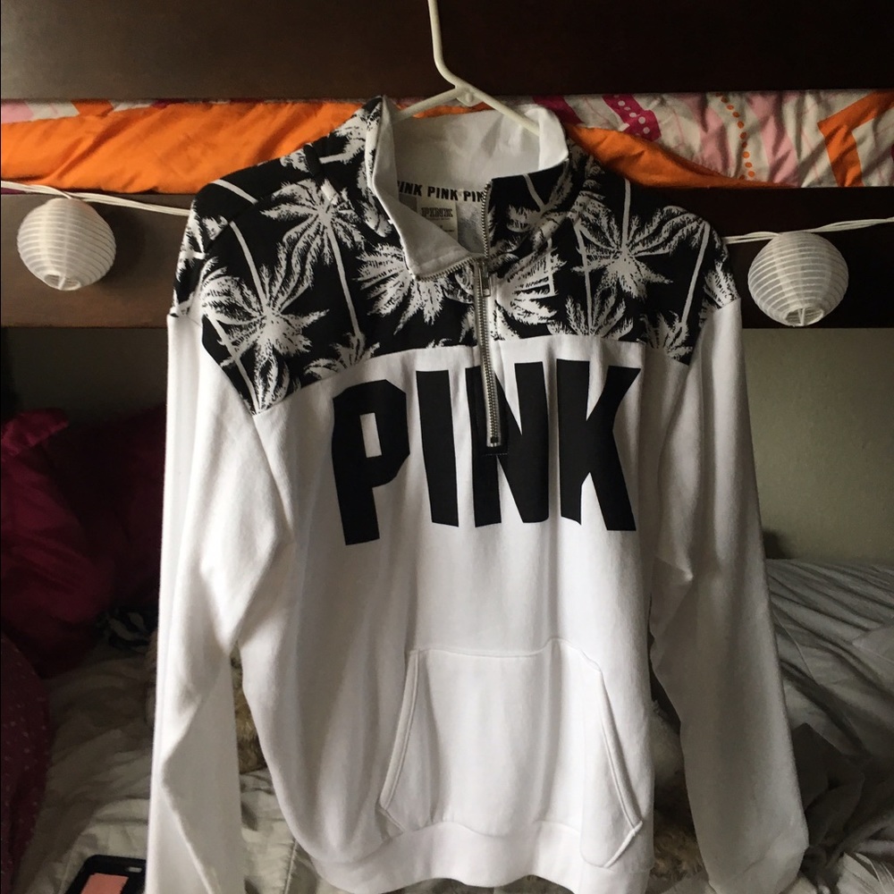 Pink quarter zip