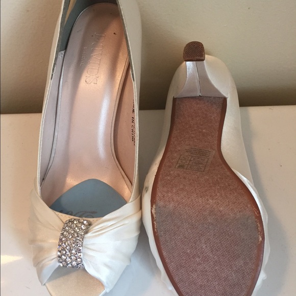 Ivory peep toe heels - Picture 4 of 5