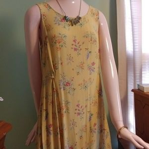 Eddie Bauer Yellow floral dress