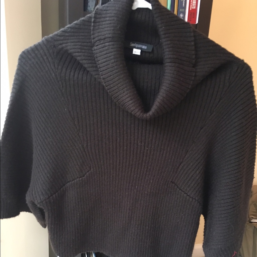 Bolero brown M crop sweater top