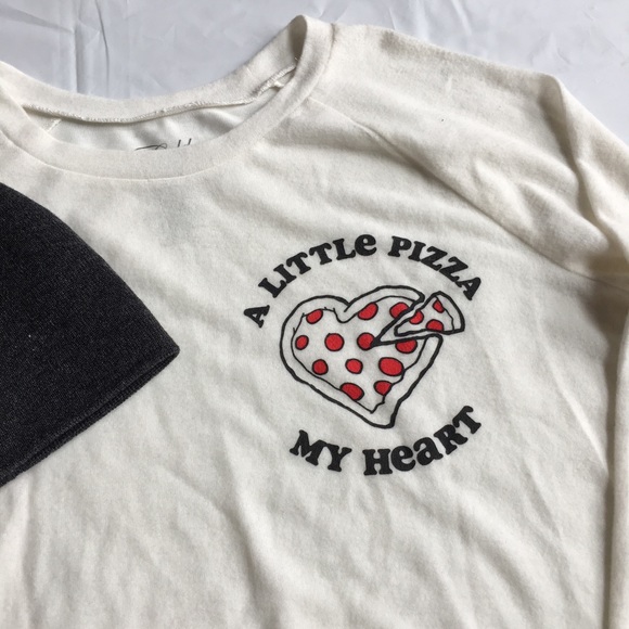 NEW PIZZA Graphic Sweatshirt and Beanie Set - Picture 2 of 5