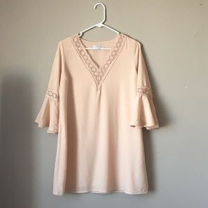 Mary & Mabel lace trim mini dress - Size Small