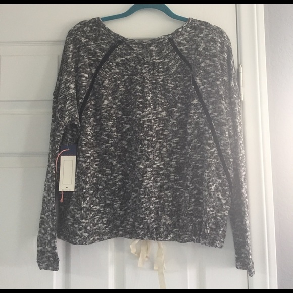 Roxy Loose Ends heathered grey sweater - Picture 3 of 4