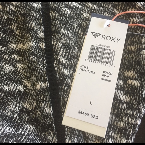 Roxy Loose Ends heathered grey sweater - Picture 4 of 4