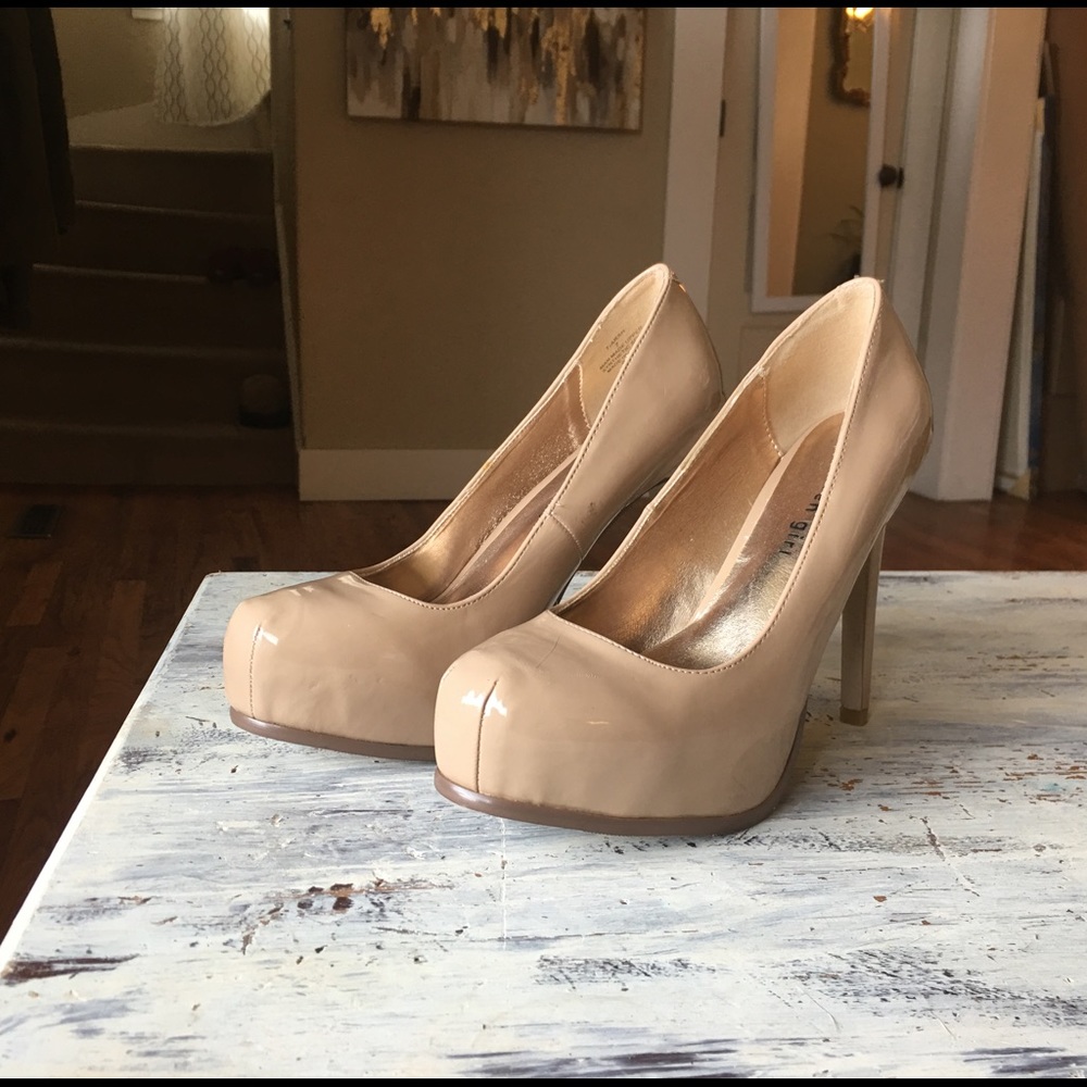 Madden Girl Tan Heels