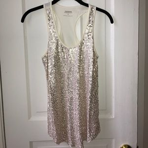 Express Sequin Racerback Tank