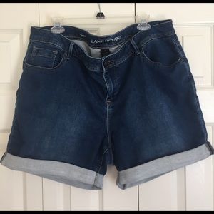 Lane Bryant stretchy cotton denim shorts