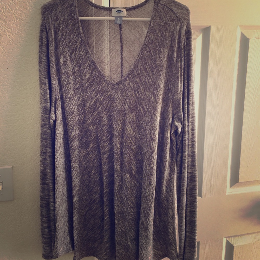 Old Navy Brown Heathered Top