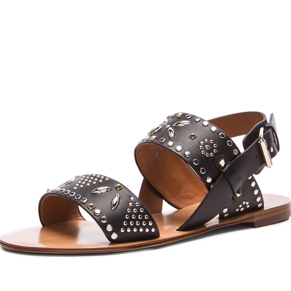 Valentino Teodora Studded Slingback Sandal, Black