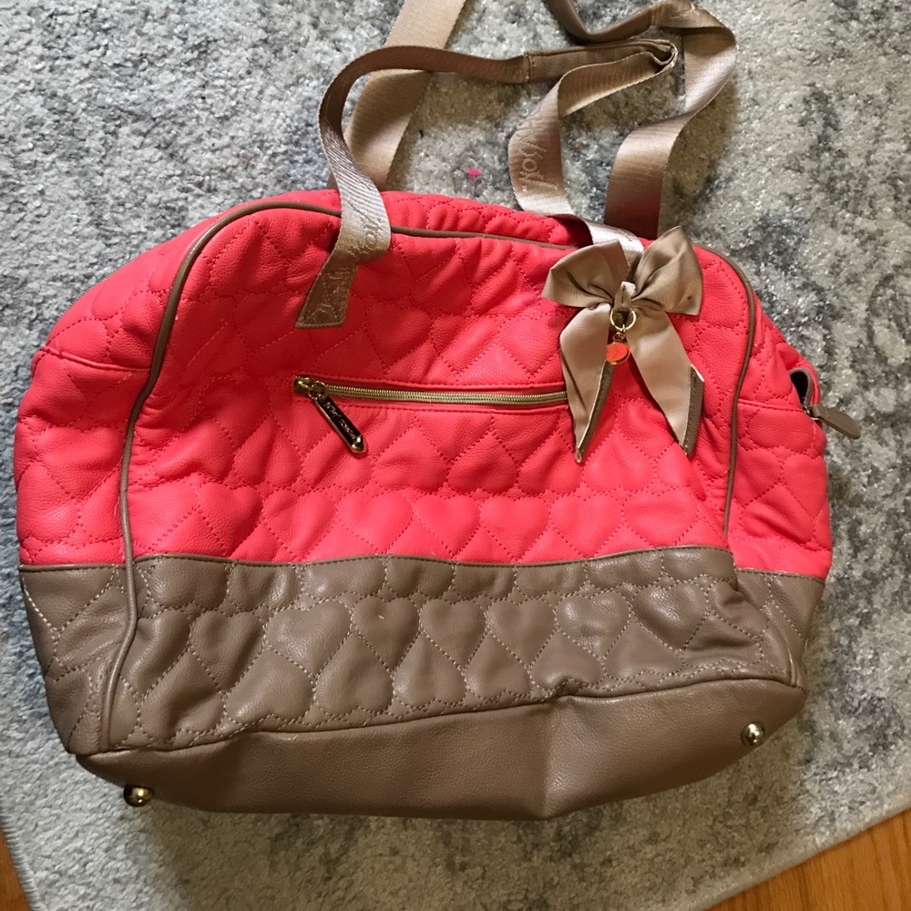 Betsey Johnson Quilted Weekender bag