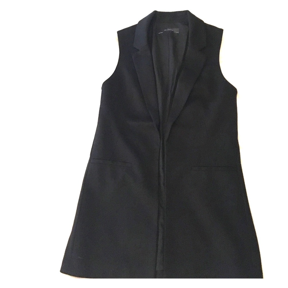 Long black vest