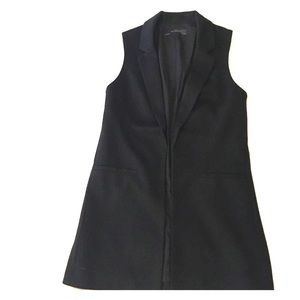 Long black vest