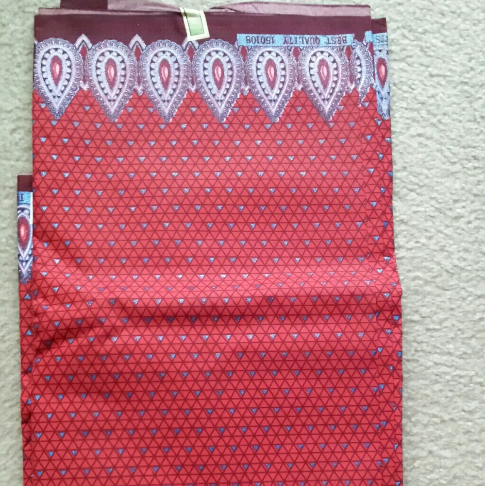 SOLD! African shimmery wax prints