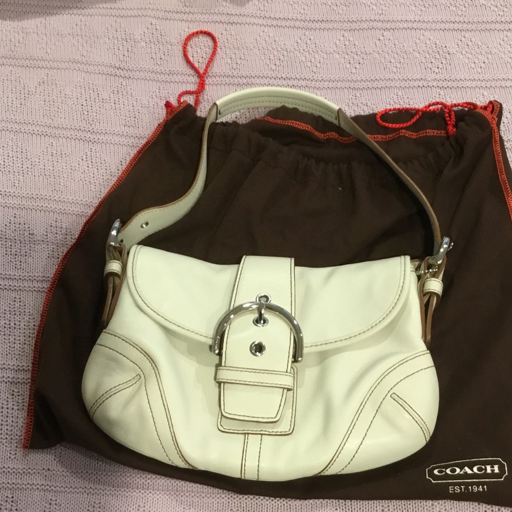 LIKE NEW❣Real leather COACH purse w/ dustbag