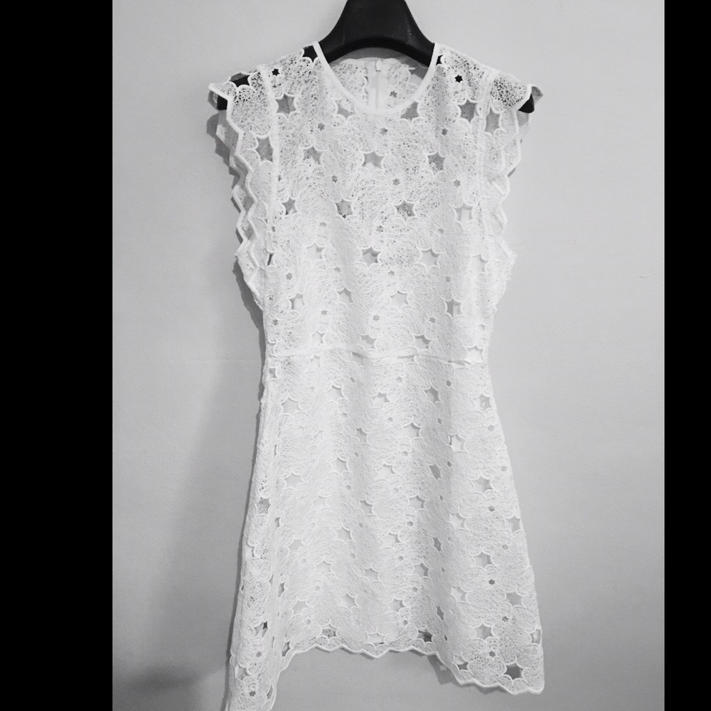 Zara Sleeveless Spun Lace Dress