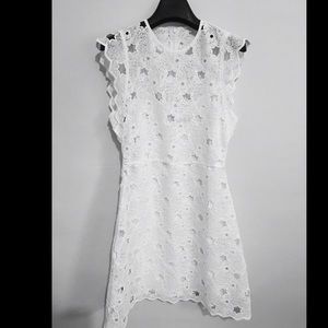 Zara Sleeveless Spun Lace Dress