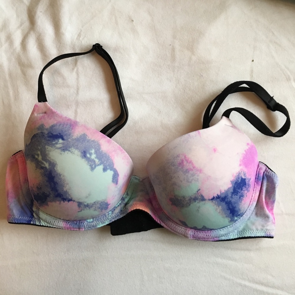 32B PINK lightly lined bra
