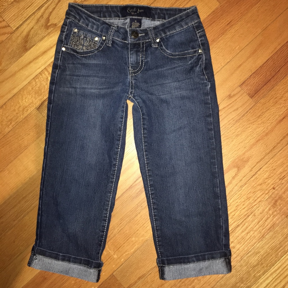 Earl Jeans, stretchy cropped Denim jean shorts