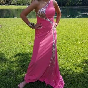 Pink prom dress