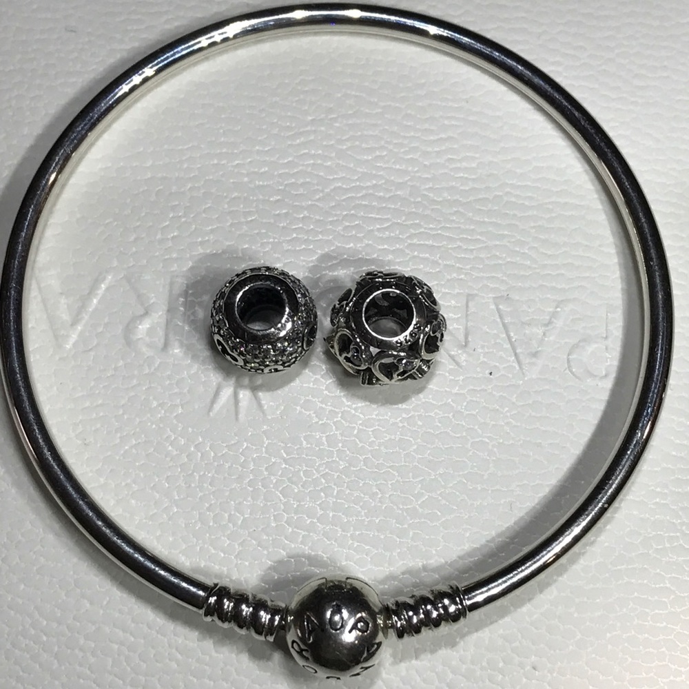 Pandora Bangle and Charms