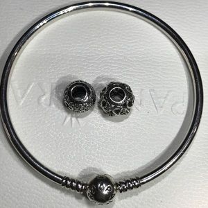Pandora Bangle and Charms