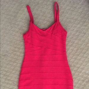 Red bodycon dress