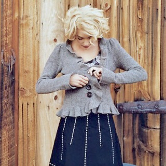 Anthropologie Sweaters - Anthropologie Ruffle Cardigan Anthropologie Sweaters - Anthropologie Ruffle Cardigan