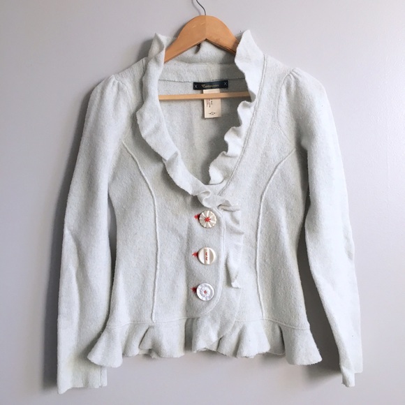 Anthropologie Sweaters - Anthropologie Ruffle Cardigan Anthropologie Sweaters - Anthropologie Ruffle Cardigan