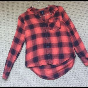 Red forever 21 flannel