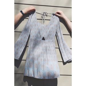 radiant light blue dress