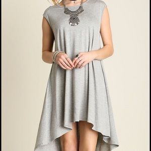 Hi/Low Cap Sleeve Dress