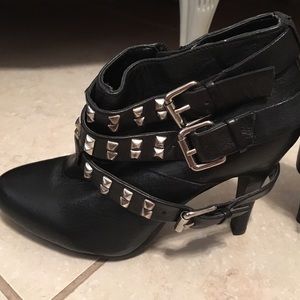 Report black studded booties, size 6 1/2