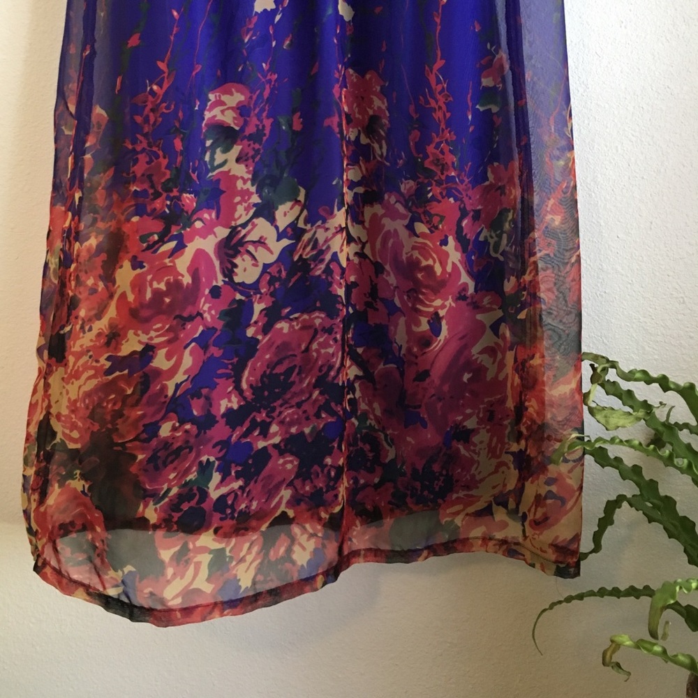 Indigo floral dress