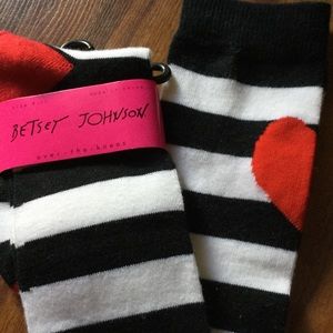 New! Betsy Johnson over the knee socks