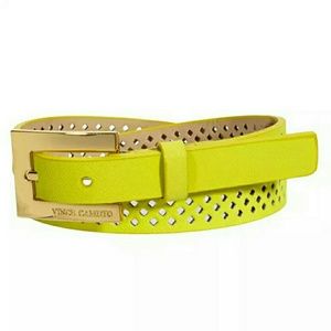 BNWT Vince Camuto Saffiano Laser Cut Belt