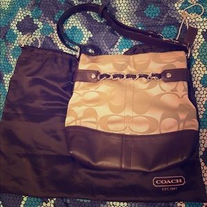 Brown Leather Coach Purse