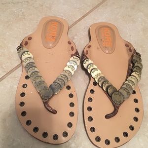 Kors Michael Kors coin detail sandals, 6