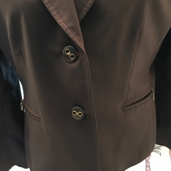 TAHARI Brown Blazer size 10 - Picture 3 of 8