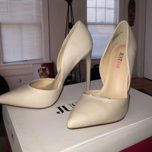 Just Fab nude heels. Size 5.5