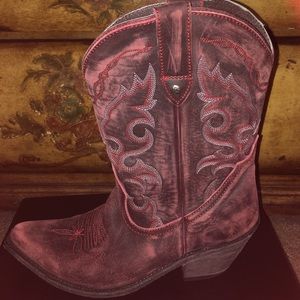 Red cowboy boots