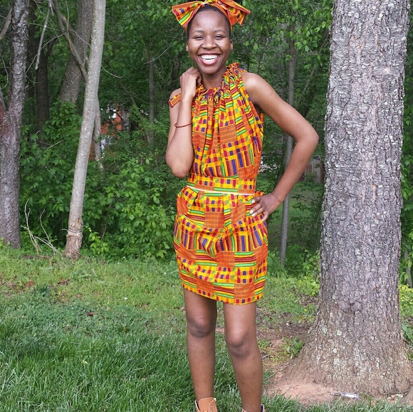 Kente/Kinte dress/skirt - Picture 5 of 5