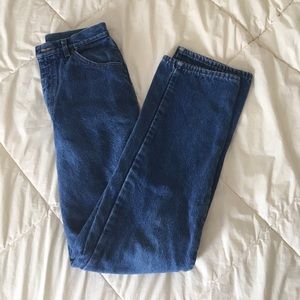 High waisted LL Bean "mom jeans"