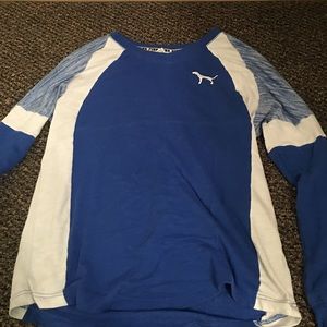 Love pink crewneck sweater