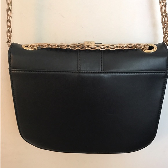 Black Crossbody with Gold Chain - Picture 3 of 4