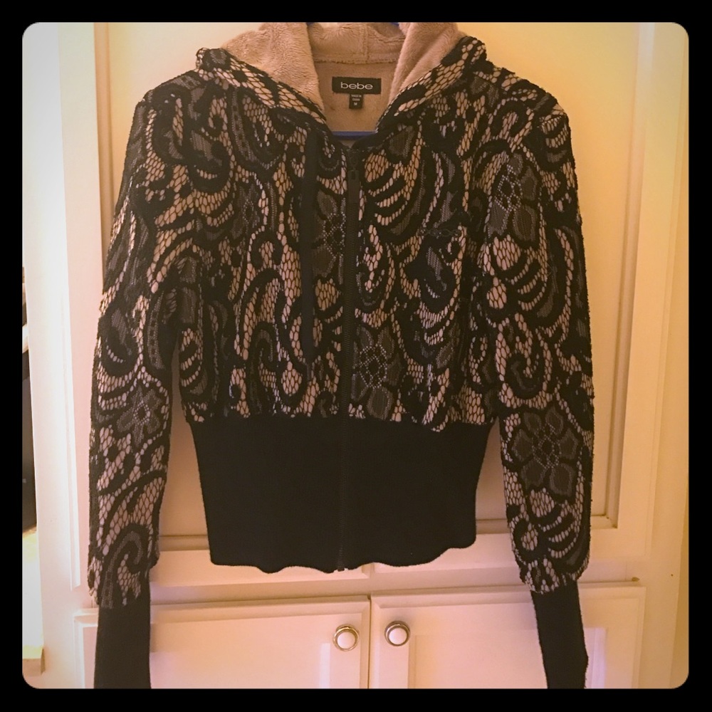 Black & Tan Bebe Sweater