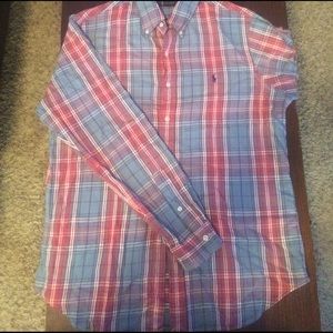 Men's Ralph Lauren Polo plaid button down shirt