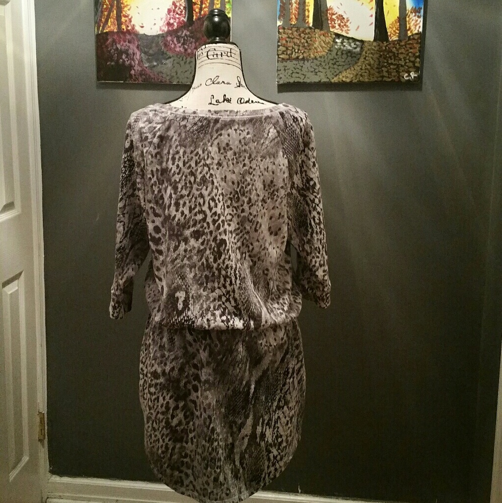 Drawstring tunic dress