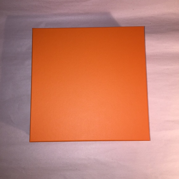 Grande Boîte Cadeau Hermès Orange – Emballage D'origine Luxe – Fabriqué En France